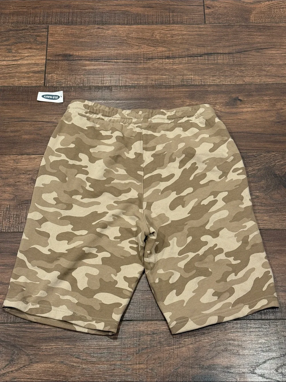 Old Navy Teen Camouflage Drawstring Stretch Shorts - Tan Camo New Size XXL 18